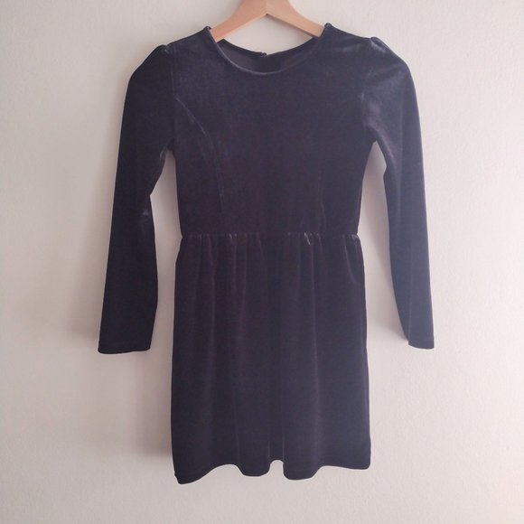 Gap Kids Other - SALE 3/$30 Gap Kids Girls Black Velvet Dress 8 Fit and Flare Long Sleeve